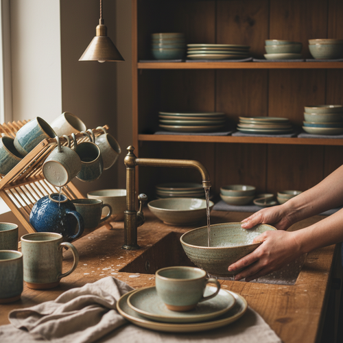 Foto sobre Cuidados, manutenção e formas de valorizar seu conjunto de mesa para Cerâmica Artesanal: Por que Investir em Peças Feitas à Mão Melhora a Experiência à Mesa