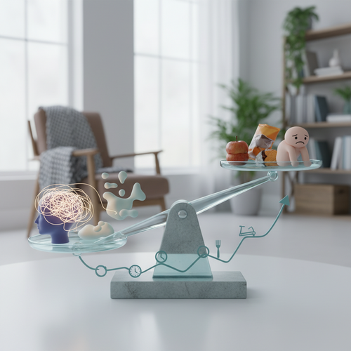 Foto sobre Como o estresse influencia o peso: mudanças a observar para Cortisol Alto: Sinais de que o Estresse está Afetando seu Peso e Pele