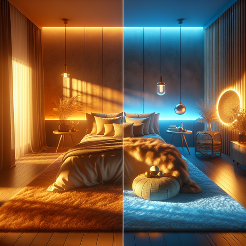 Foto sobre Quente vs Fria: vantagens para descanso para Iluminação Quente ou Fria? Como Escolher a Luz Certa para Relaxar no Quarto