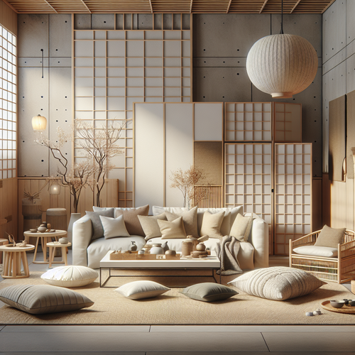 Paleta de cores, materiais e texturas para um ambiente Japandi acolhedor