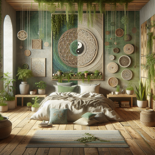 Mudança 4: Elementos naturais e símbolos de harmonia para o quarto