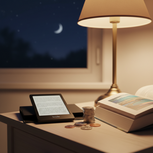 Foto sobre Praticidade, custo e disponibilidade para ler antes de dormir para Kindle ou Livro Físico? Qual Melhor para Leitura Antes de Dormir