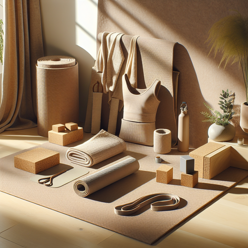 Foto sobre Equipamentos básicos: tapete, blocos, roupas e acessórios para Kit Iniciante de Yoga: O que você realmente precisa para praticar em casa.