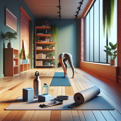 Foto sobre Como usar seu kit para uma prática segura em casa para Kit Iniciante de Yoga: O que você realmente precisa para praticar em casa.