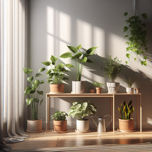 Foto sobre Cuidados simples: rega, iluminação indireta e solo adequado para Plantas para Apartamento: 7 Espécies que Sobrevivem com Pouca Luz e Água