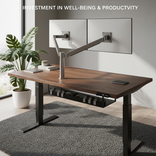 Foto sobre Custos, durabilidade e quando vale o investimento para Standing Desk (Mesa com Regulagem de Altura): Vale o Investimento para a Coluna?