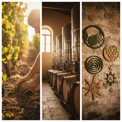 Foto sobre Como são produzidos e certificados para Vinho Orgânico e Biodinâmico: Entenda a Diferença e Por Que Beber